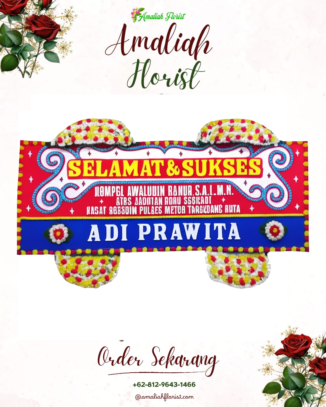 Papan Bunga Ucapan Selamat Pusakajaya